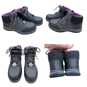 Skechers McColl Composite Toe Work Boots, Black, Women's 9M